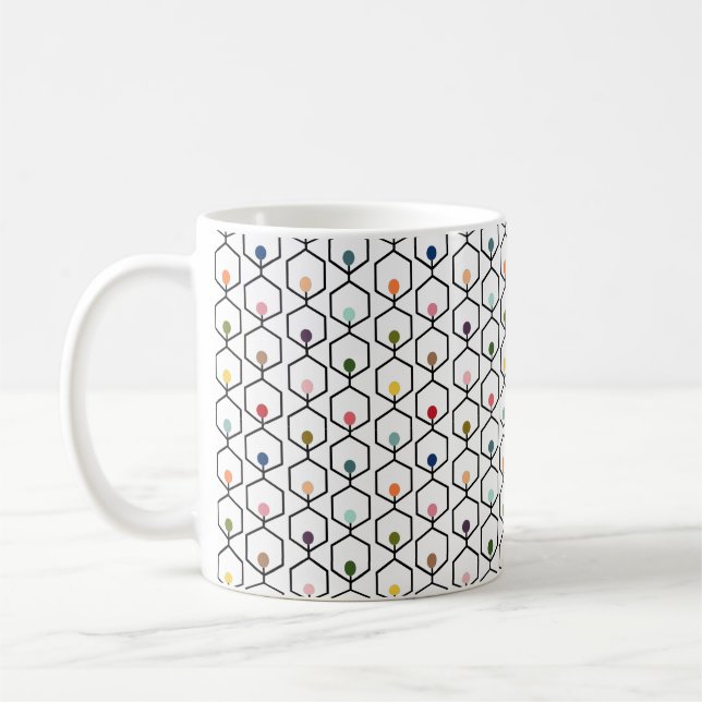 Hexagon Chains Coffee Mug (Left)