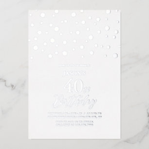 Hexagon Confetti Adult Milestone Birthday Party Fo