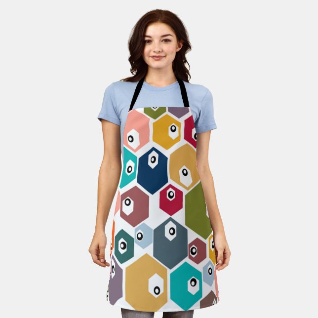 Hexagon Eyeballs  Apron (Worn)