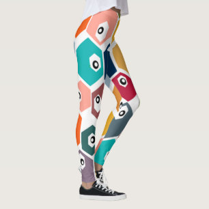 Hexagon Eyeballs  Leggings