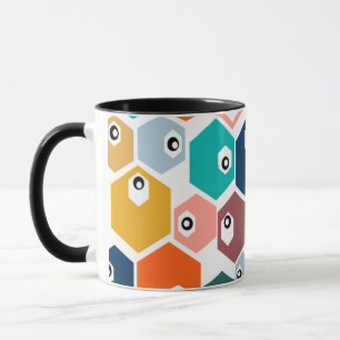 Hexagon Eyeballs Mug