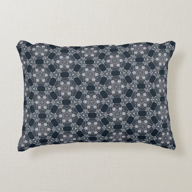 Hexagon Geo Pattern Pillow (Front)