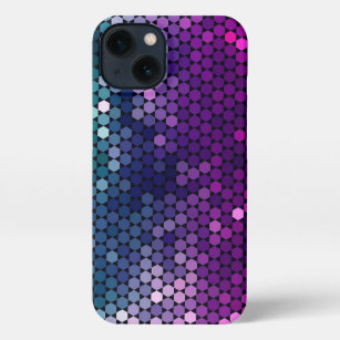 Hexagon geometric gradient pattern  iPhone 13 case
