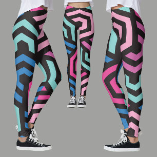 Hexagon Geometric Pattern         Leggings