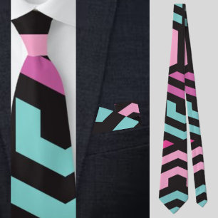 Hexagon Geometric Pattern     Tie