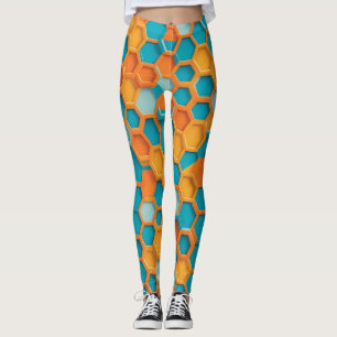 Hexagon modern leggings