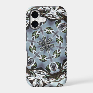 Hexagon Of Jungle Leaves and Tropical Flowers