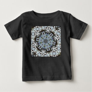 Hexagon Of Jungle Leaves and Tropical Flowers Baby T-Shirt
