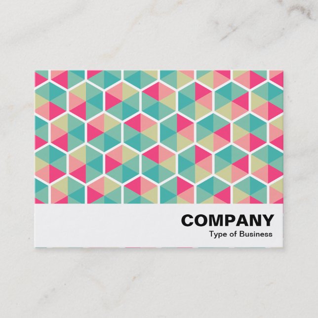 Hexagon Pattern 02 Business Card (Front)