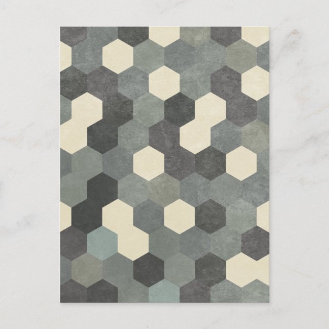 Hexagon Pattern Postcard (Front)