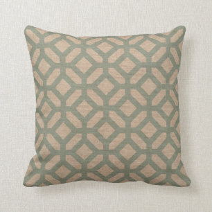 Hexagon Pattern Seafoam Green Cushion