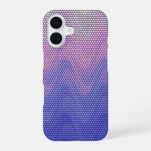 Hexagon Purple Pink Abstract Pattern iPhone 16 Case