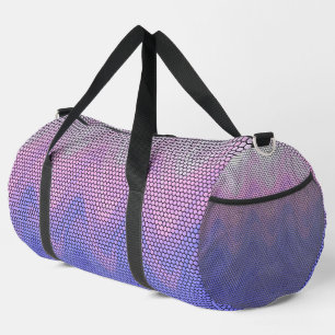 Hexagon Purple Pink Abstract Pattern Large Duffle Bag