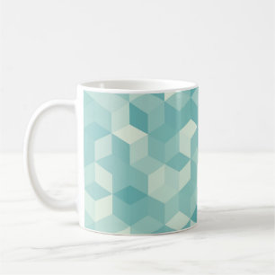 Hexagonal Blue Seamless Pattern Coffee Mug