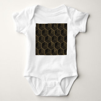 Hexagonal Harmony: Art Deco Elegance Baby Bodysuit