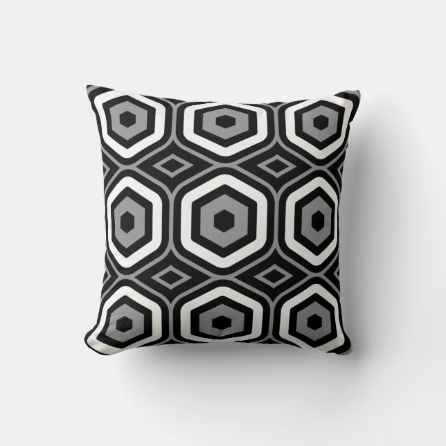 Hexagonal Pattern Cushion (Front)