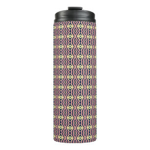 hexagonal seamless pattern on thermal tumbler