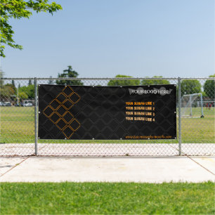 Hexagonal Triangle Meetup Photobooth Backdrop Banner