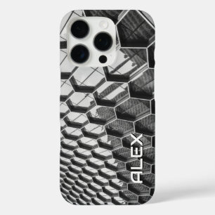 Hexagonal Window Pattern – Architectural Detail iPhone 16 Pro Case