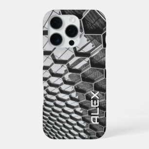 Hexagonal Window Pattern – Architectural Detail iPhone 16 Pro Case