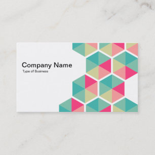 Hexagons 02 business card