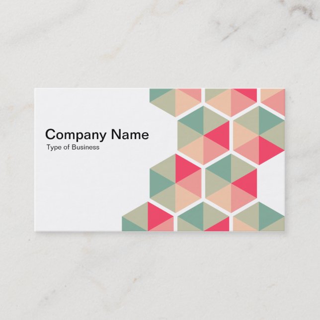 Hexagons 04 business card (Front)