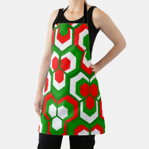 Hexagons Flowers Apron