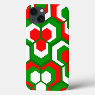 Hexagons Flowers  iPhone 13 Case