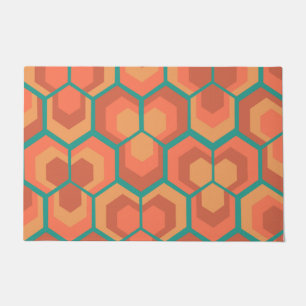 Hexagons Flowers Doormat