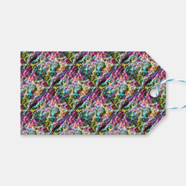 Hexagons Gift Tags (Front (Horizontal))