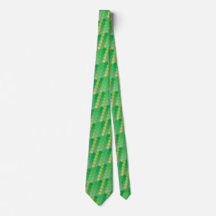 Hexagons - Green Tie