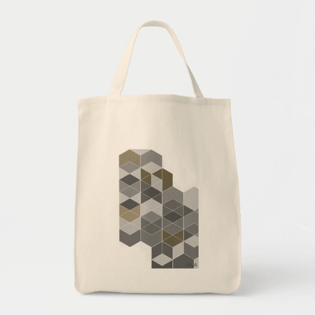 Hexagons Have Blessed Me Grocery Totes (Front)