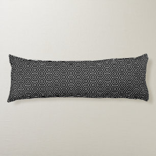 Hexagons texture geometric pattern body cushion