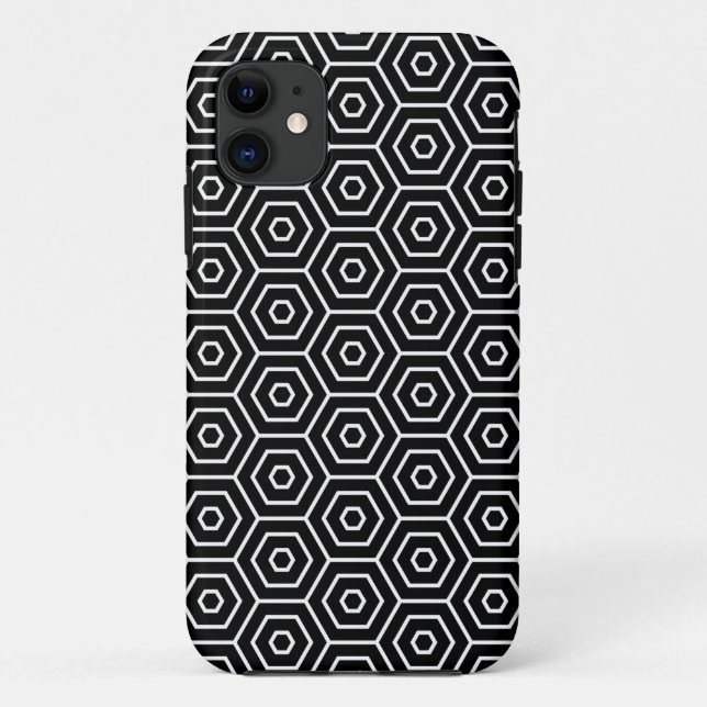 Hexagons texture geometric pattern Case-Mate iPhone case (Back)