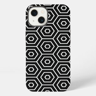Hexagons texture geometric pattern iPhone case