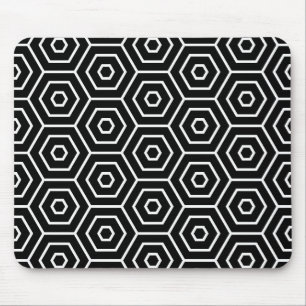 Hexagons texture geometric pattern mouse pad