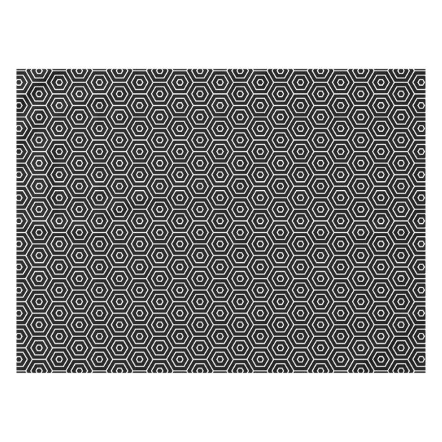 Hexagons texture geometric pattern tablecloth (Front (Horizontal))