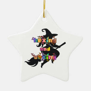 HEXING AND VEXING for the Plus Size Pagan Ceramic Ornament