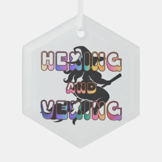 HEXING AND VEXING for the Plus Size Pagan Glass Tree Decoration