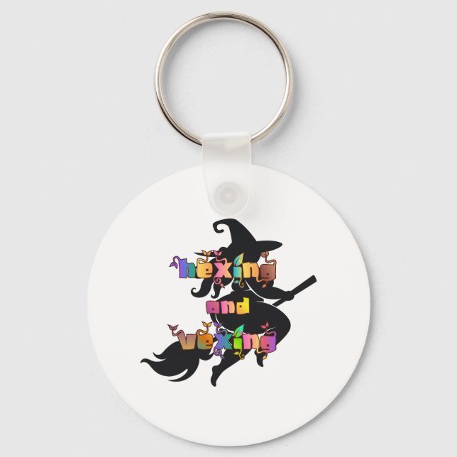 HEXING AND VEXING for the Plus Size Pagan Key Ring (Front)