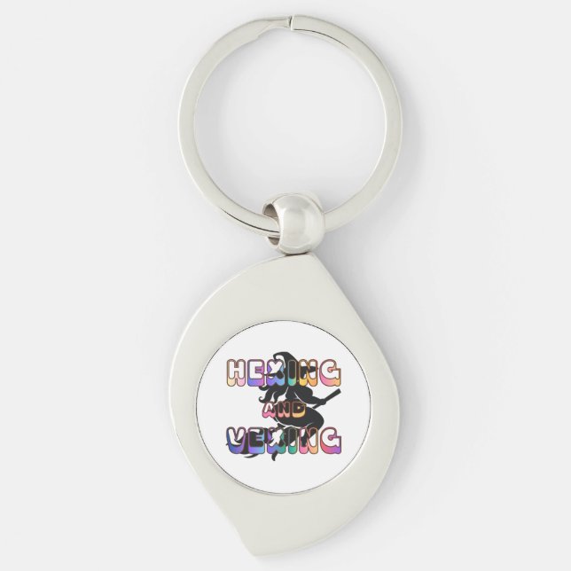 HEXING AND VEXING for the Plus Size Pagan Key Ring (Front)