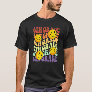 hey 6th sixth grade teacher Back To School Retro s T-Shirt