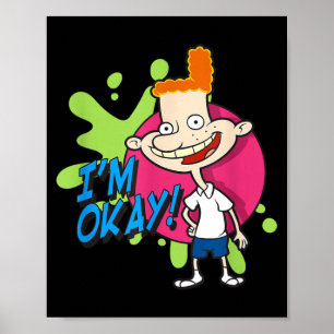 Hey Arnold Eugene Im Okay Funny Cartoon Meme Art Poster