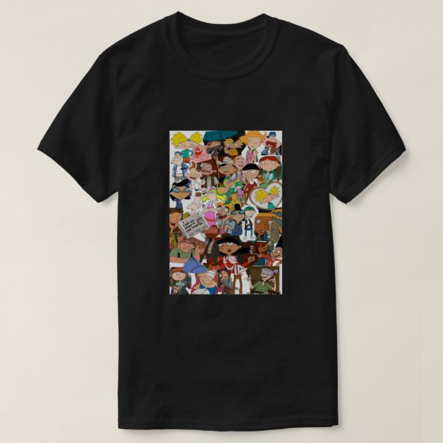 Hey Arnold's All Character Classic T-Shirt (Design Front)