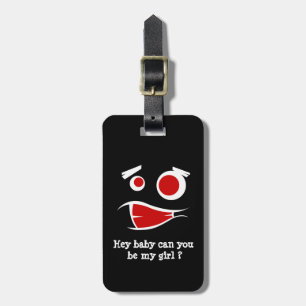 hey baby can you be my girl monster design T-Shirt Luggage Tag