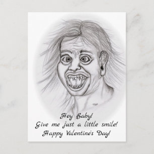 Hey Baby! Give me just a little smile! Postcard
