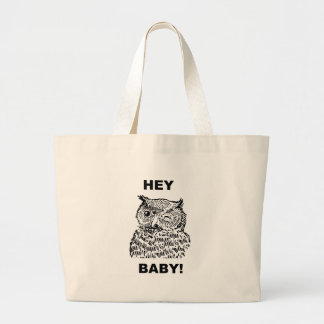 Hey Baby Large Tote Bag