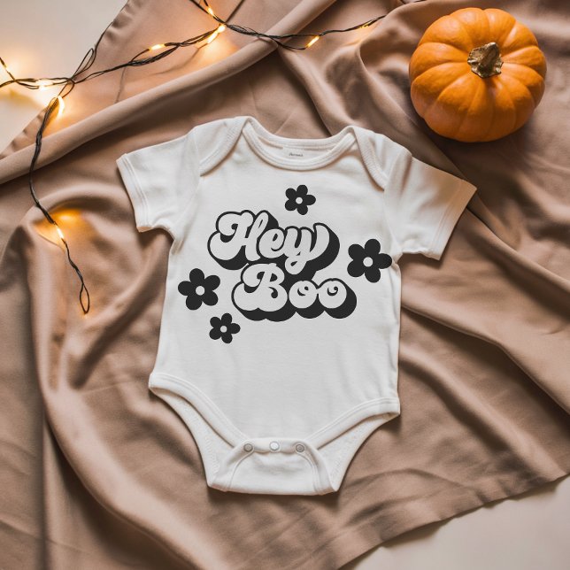 Hey Boo Baby Bodysuit – Cute Halloween Baby Outfit (Hey Boo Baby Bodysuit)