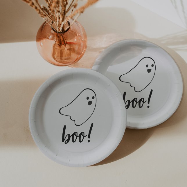 Hey Boo Birthday  Paper Plate (Creator Uploaded)