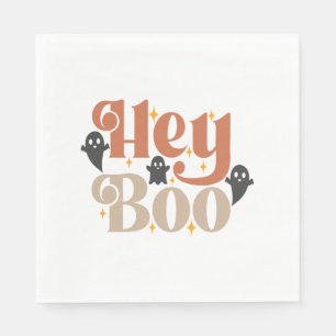 Hey Boo Boho Halloween Hey Boo Ghost Napkin